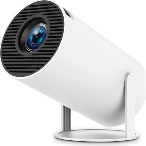 Projecteur portable intelligent pour théâtres à domicile intérieure et extérieure - Mini Projecteur avec Projecteur Bluetooth WiFi 5G - Support 4K - Expérience en grand écran 40 pouces - 130 pouces (1/4)