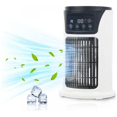 Tragbarer Klimaanlagen-Ventilator, Mini-Klimaanlage, persönlicher tragbarer Ventilator, Schreibtischventilator (1/5)