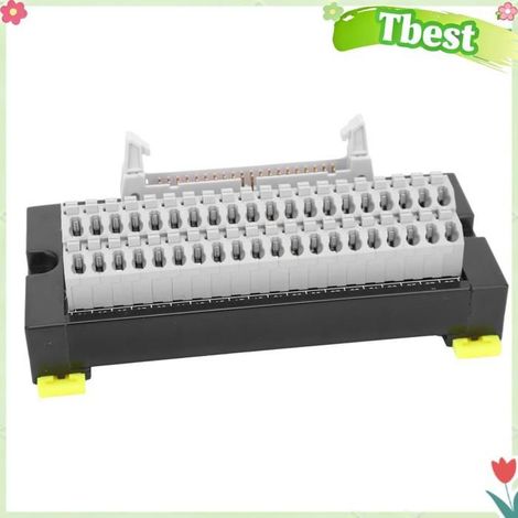 Tbest bornier sur rail DIN Bornier 40 broches, adaptateur de montage sur Rail DIN, connecteur de commande de moto cosses (1/5)