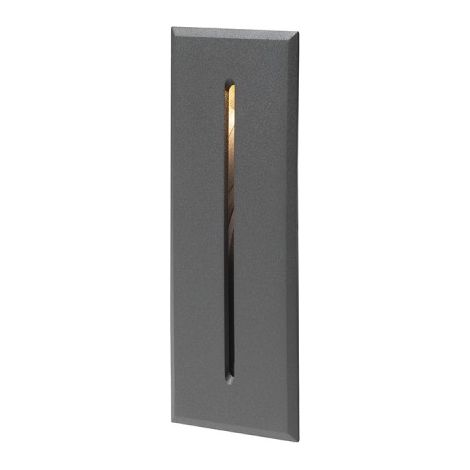 Lampada applique SEGNO da incasso grigio antracite 230V LED 3W IP54 3000K