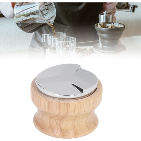 Distributeur de café réglable en acier inoxydable, marteau à expresso, broyeur pour machine à expresso, distributeur de café moulu, 51 mm (1/5)