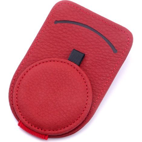 Porte-lunettes voiture magnétique universel, porte-lunettes de visière en cuir PU avec clip carte, accroche-lunettes de soleil. (1/5)