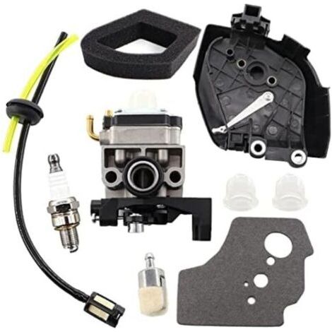 Carburateur avec filtre à air - Couvercle de filtre à air - Boîtier de tuyau à essence pour Honda GX35 GX35NT HHT35S 1.3 CV - Mini moteur à essence - Débroussailleuse (1/4)