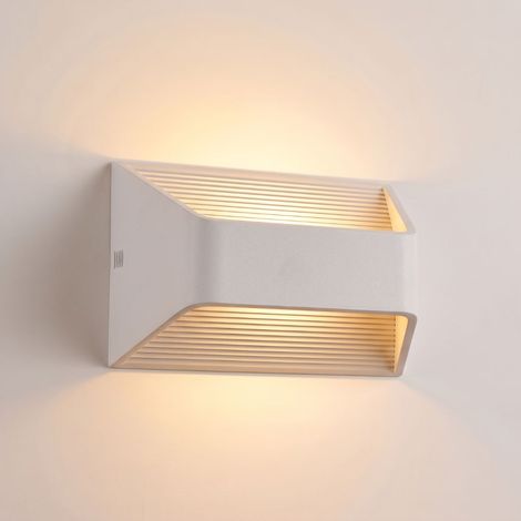 Weiße Innen-LED-Wandleuchte aus Aluminium 6W 3000K