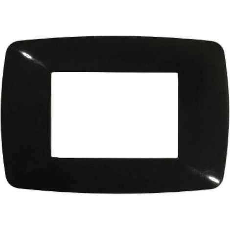 PLACCA COLORE NERO 'BRIO' 3 posti - 3203/N