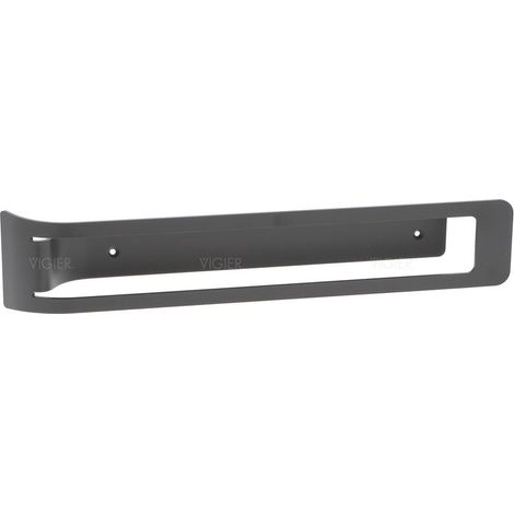 Porte-torchons fixe en acier vernis noir mat C753 Msa France (1/5)