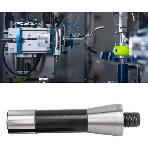Adaptateur de fixation pour outil de perçage à filetage 5/8"-16 avec tige R8 et mandrin trempé pour tour et fraise, porte-outil d'alésage, bielle (1/5)