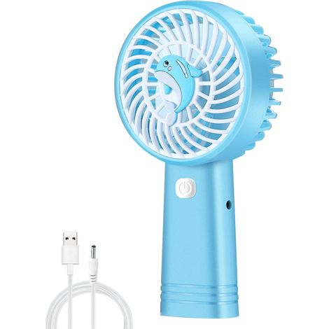 Petit ventilateur électrique portable silencieux rechargeable par USB pour la maison, les commutations, les voyages, le bureau (1/3)