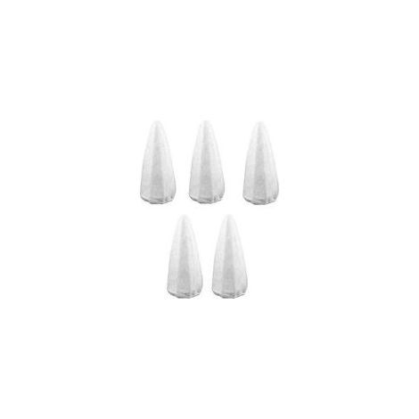 Lot de 5 filtres de rechange en coton pour aspirateur de piscine portable rechargeable (1/3)
