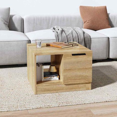 vidaXL Coffee Table Sonoma Oak 50x50x36 cm Engineered Wood (1/5)