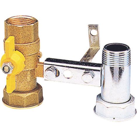Supports pour compteur de gaz Support avec robinet pour compteur de gaz 1"1/4x3/4"