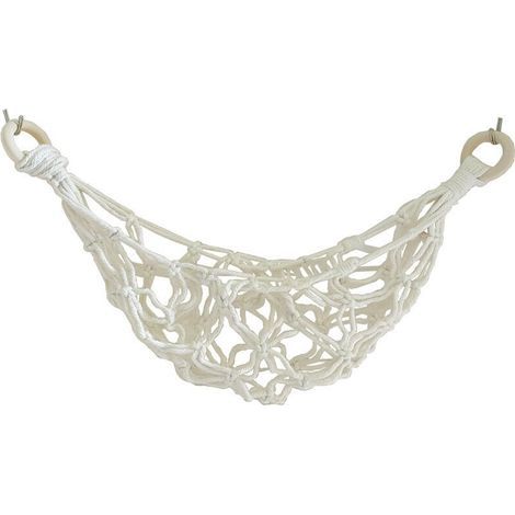 50cm Fruit Hammock, with 2 Screw Hooks, 100% Hand-Woven Cotton, Space-Saving Under-Cabinet Hammock for Fruits and Vegetables, for Kitchen, Home, and Camper Van Storage (1/5)