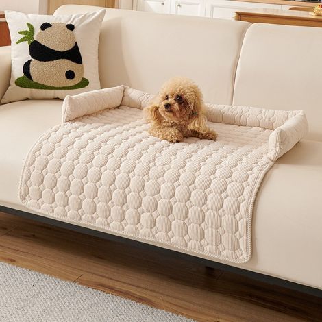 Coussin pour Chien et Chat 75x75 cm, Panier Orthopédique Confortable pour Animaux de Compagnie, Housse Lavable et Antidérapante, Lit Douillet Toutes Saisons pour Canapé ou Sol-x (1/4)