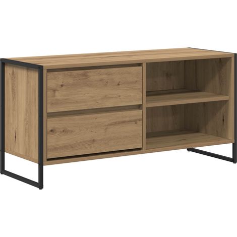 Maison Exclusive - TV-Schränk Kunsthandwerk Eiche 100 x 36 x 49,5