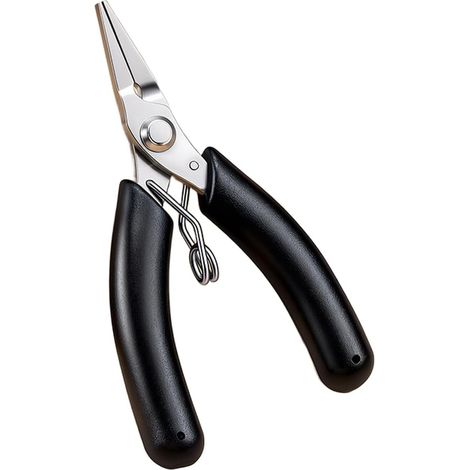 Jeu de pinces de bijoutier inox noir, pour bijouterie et perles (1/5)