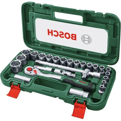 Estuche de carraca 1/2 Bosch 26 piezas 768 Nm mecanismo 72 dientes 5°
