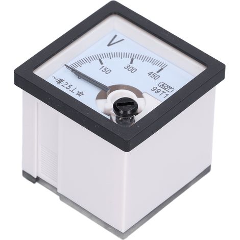 Voltamètre de tableau portable 0-450V 99T1-V, moniteur de mesure à aiguille fine, indicateur de tension à réglage précis, panneau de contrôle. (1/5)