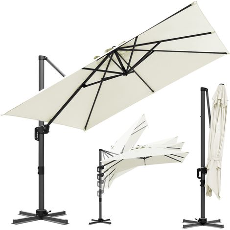 TolleTour Ombrellone ecru Ø300 cm – Elegante per terrazza e giardino