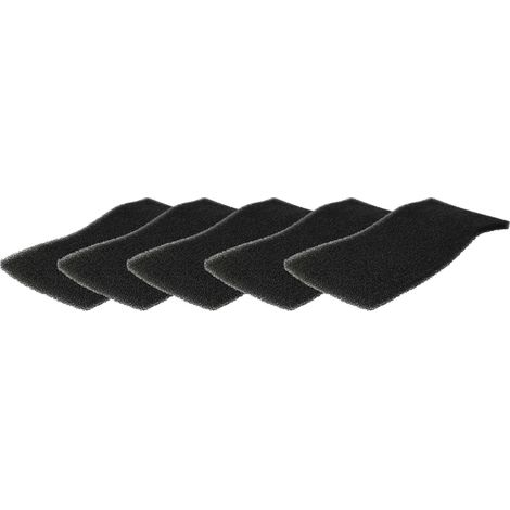 vhbw 5x Schaumfilter 35 PPI kompatibel mit Bauknecht EcoGreen 95 Wäschetrockner