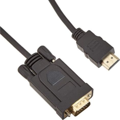 Câble Hdmi-Vga - 1,5 M - Pour Moniteur Projecteur Appareil Vidéo - 1 Pièce (1/2)