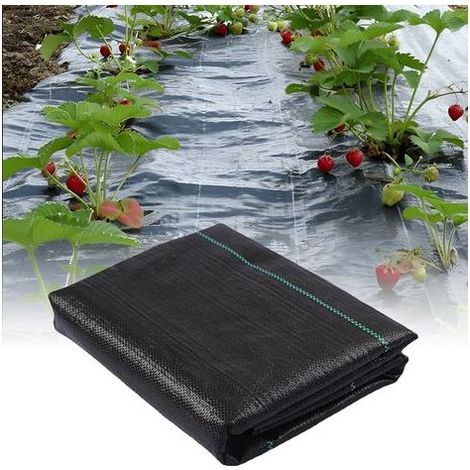 Toile de Paillage Geotextile 2x10m Anti Mauvaises Herbes (1/5)