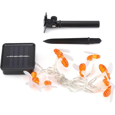 Dekorative Solar-Bienen-Stehlampe, 10 LEDs, Außenbeleuchtung für Garten und Balkon (1,2 m) (1/5)