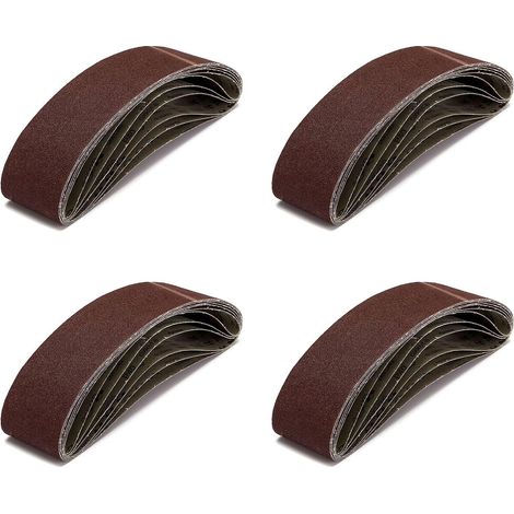 24 Paquets de 4 Po X 36 Po (100 X 915 mm), Courroies de Ponceuse à Grain 40 pour le Travail des Métaux (1/5)