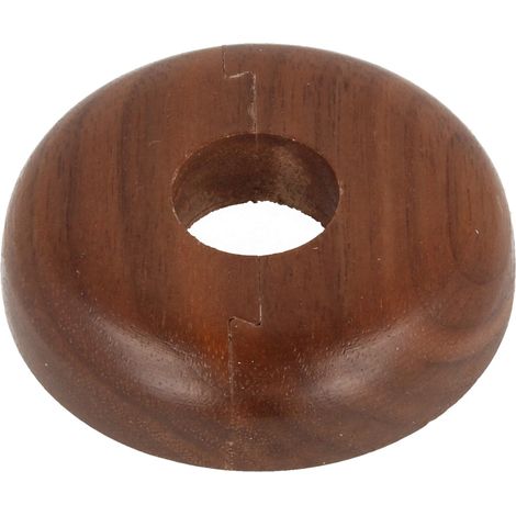 STEDO Echtholz-Einzelrosette - Nussbaum - Loch: 15 mm x Aussen: 50 mm (1/2)