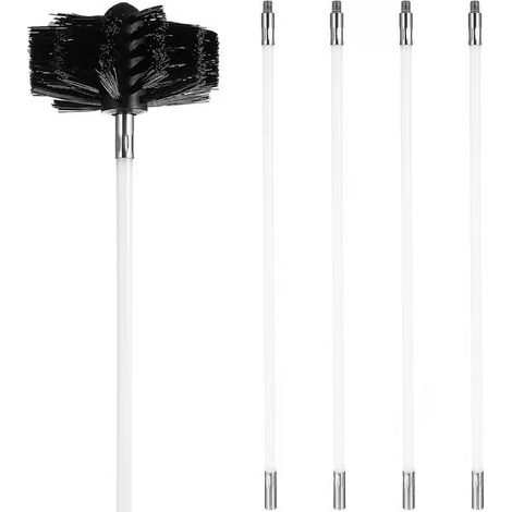 Kit de nettoyage pour cheminées et conduits de ventilation avec tiges d'extension (1/5)