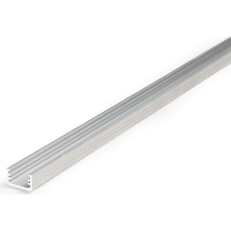 Perfil de acabado en aluminio bruto de 2 m para tiras LED Miidex Lighting® (1/5)