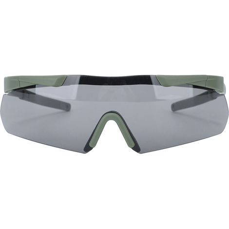 Lunettes de sport unisexes extérieur, protection anti-vent, verres interchangeables, équipement avec étui rigide de transport, vert olive (1/5)
