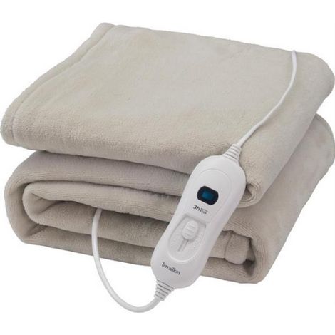 Terraillon Cozy plaid riscaldante grigio chiaro 160 x 120 cm (1/4)