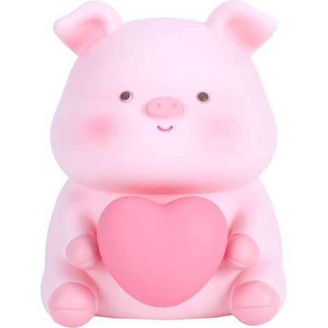 Tirelire cochon mignonne avec veilleuse, décoration intérieure, cadeau pour enfants - Type A