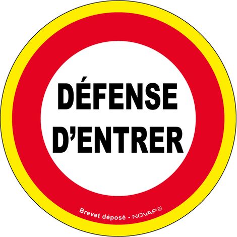 Panneau défense d'entrer- haute visibilité - Ø 300mm - 4090191