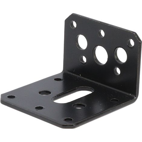 Ancrage d'angle Noir 40 x 60 x 60 mm Équerre de fixation - Par pièce