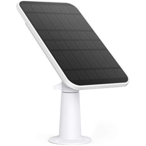certifié Panneau solaire, Compatible avec la caméra eufyCam, Charge continue, Panneau solaire de 2,6 W, Résistance aux intempéries IP65 (1/4)