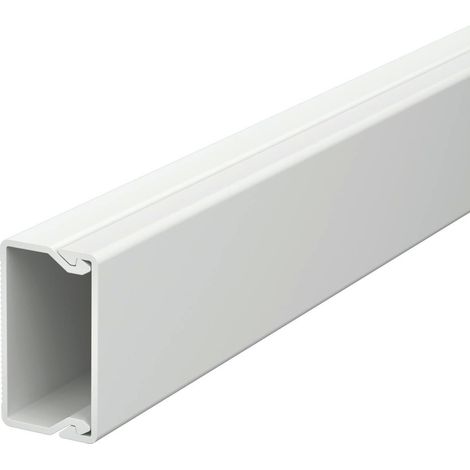 OBO Bettermann Canale da parete e soffitto con foratura sul fondo, con coperchio 20x35x2000 Cloruro di polivinile grigio chiaro RAL 7035, 6026354