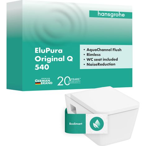 hansgrohe EluPura Original Q Juego de inodoro suspendido, (1/5)