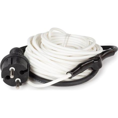 Velleman Cable calefactor blanco de 12 m con termostato integrado