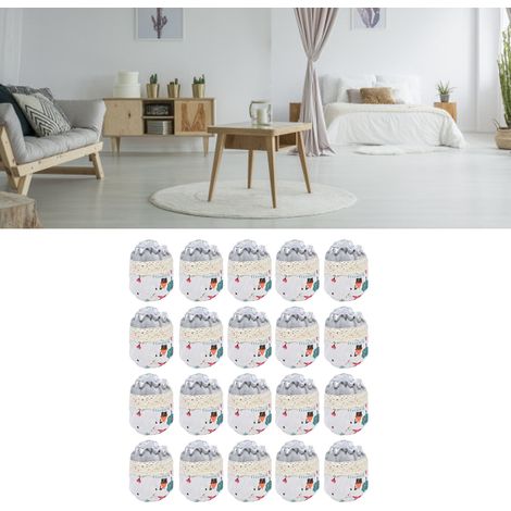 Lot de 20 protège-pieds de chaises, de tables et de tabourets, matelassés, épais, antidérapants et insonorisants. Patins pour pieds de chaises et de tables. (1/5)