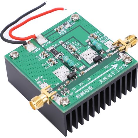 Amplificateur RF 10 MHz – 500 MHz, module amplificateur micro-ondes de puissance pour circuit imprimé, destiné aux émetteurs-récepteurs radio sans fil. (1/5)