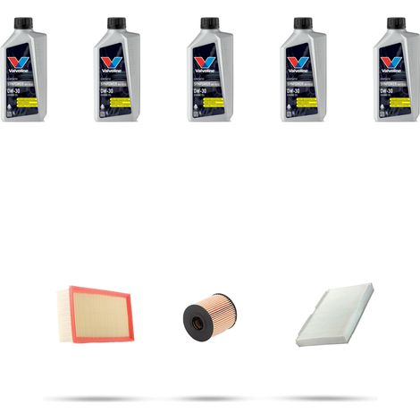 Kit tagliando 3 FILTRI e 5L OLIO compatibile con Peugeot 308 1.6 16v 128kw Dal 2008 (1/5)