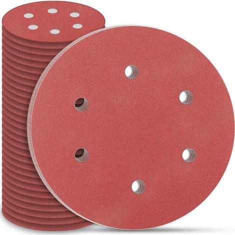 Schleifpapier 225mm Klett 30 P180 K&xF6rnung P180 6 Loch (1/5)