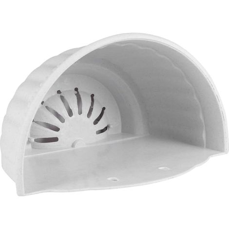 Pot de fleurs suspendu au mur en plastique semi circulaire avec motif simili cuir, idéal (1/5)