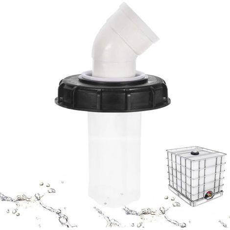 Couvercle IBC 45° avec Filtre Nylon Lavable pour Réservoir Eau de Pluie 1000 L – Diamètre 165 mm – Accessoire Compatible Tous Réservoirs IBC (1/5)