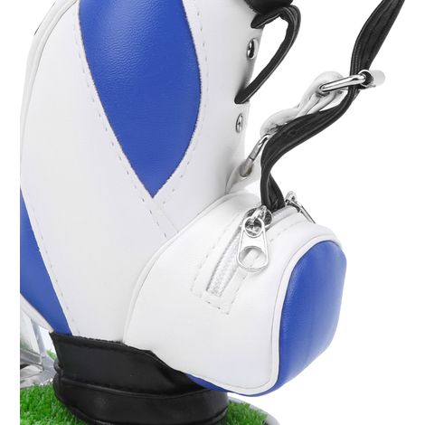 Mini Porte-stylo de Bureau en Forme de Sac de Golf avec Boîte à Cartes de Visite - Idée Cadeau Original