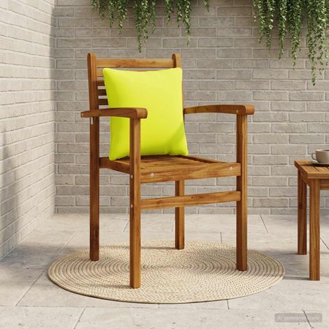 vidaXL Back Cushion PUTTEN 100% Polyester Bright Green 40 x 40 x 15 cm (1/5)