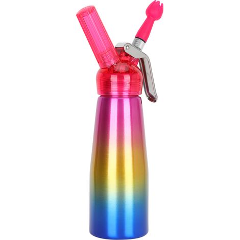 Sahneaufschäumer mit 3 Düsen, Dosierer, Kuchen- und Dessert-DIY-Werkzeug, Aluminium, Küchenbackzubehör, 500 ml (1/5)