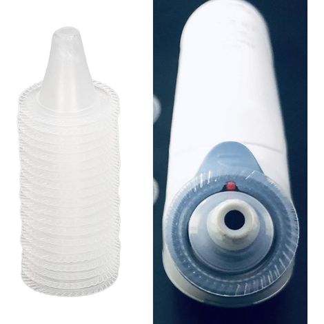 20 Pièces Sonde de Thermomètre Auriculaire Couvre Bouchons de Recharge Filtres D'objectif Couvertures Jetables pour Thermomètres Auriculaires Numériques (1/5)