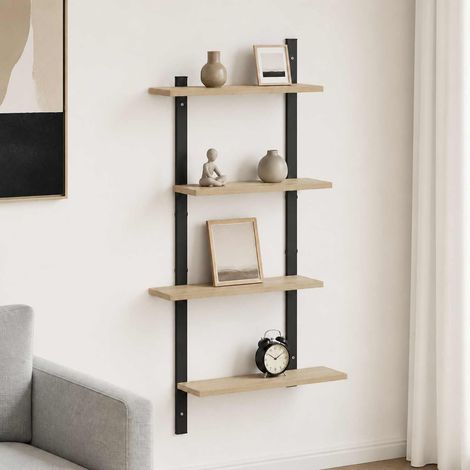 vidaXL Étagère Murale Chêne Sonoma 61 x 13,5 x 105,5 cm (1/5)